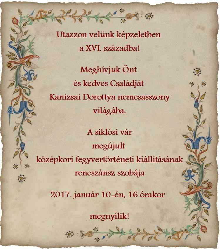 Kiállítás megnyító a Siklósi Várban