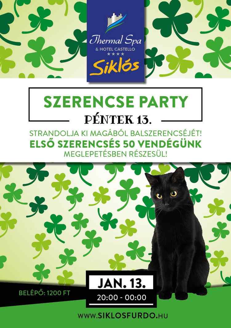 Szerencse party éjszakai fürdőzéssel