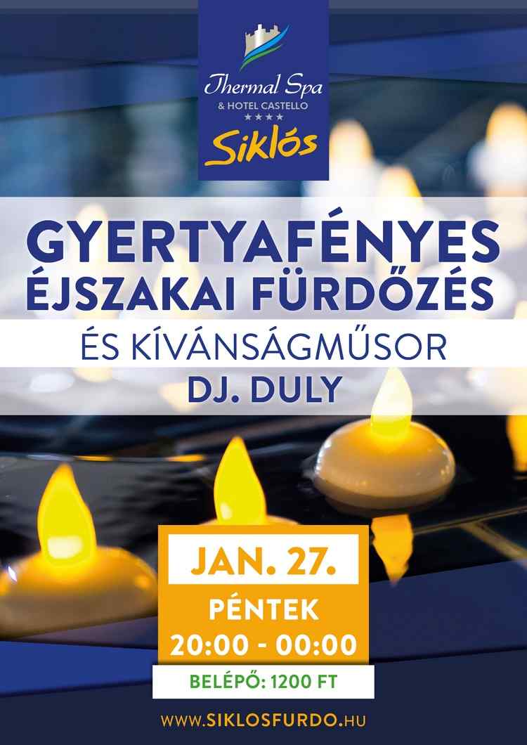 Éjszakai fürdőzés DJ Dulyval a Thermal Spaban