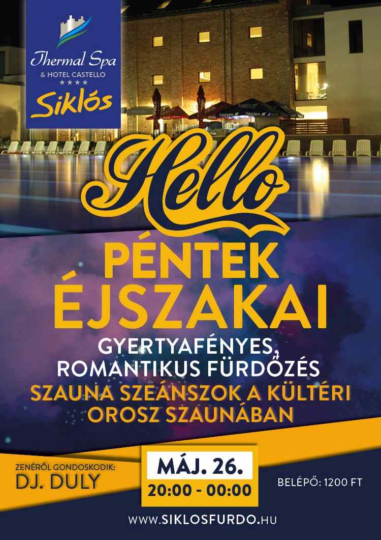 Hello péntek - éjszakai fürdőzés