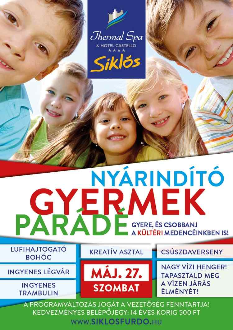 Nyárindító gyermek parádé