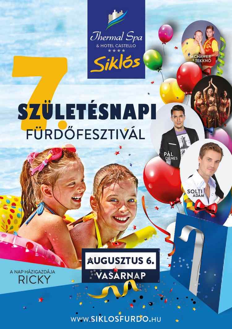 Születésnapi fürdőfesztivál a siklósi fürdőben