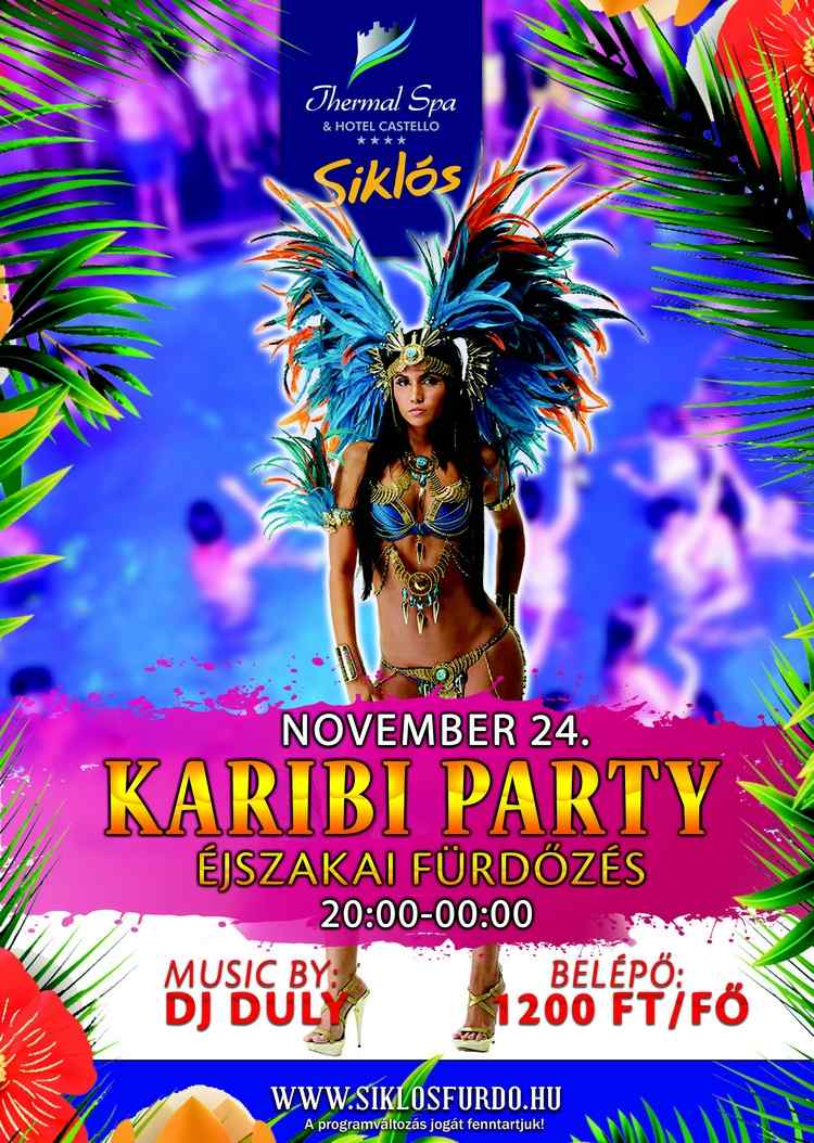 Karibi Party a siklósi fürdőben