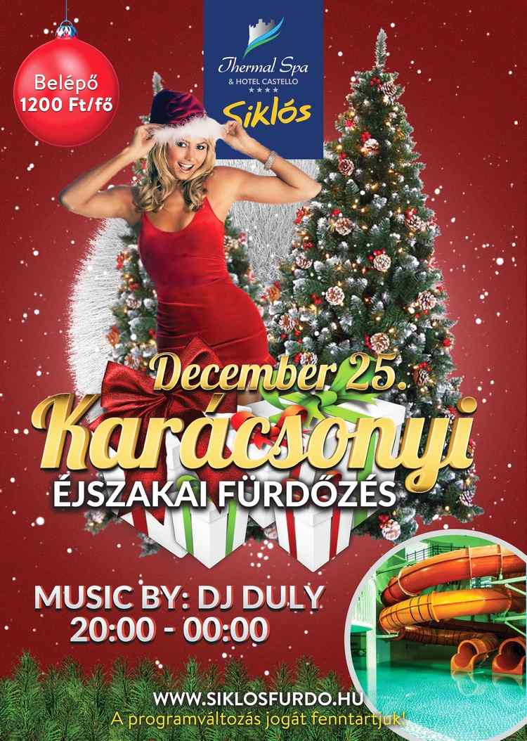 Karácsonyi Party a siklósi fürdőben