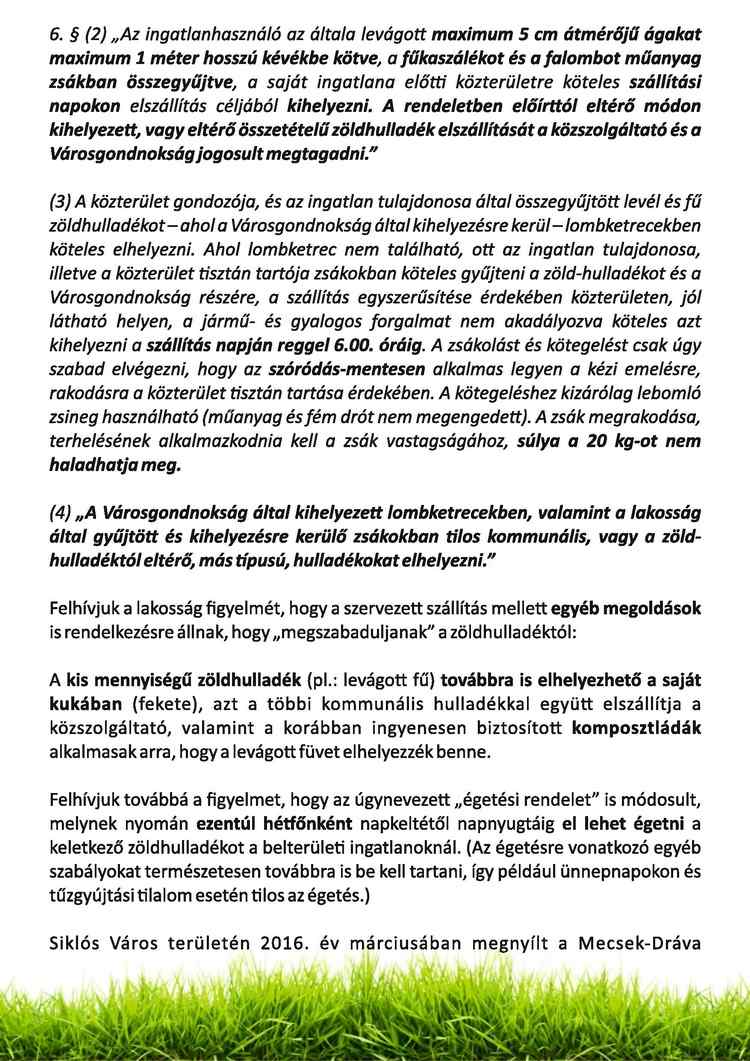 Zöldhulladék szállítás Siklós