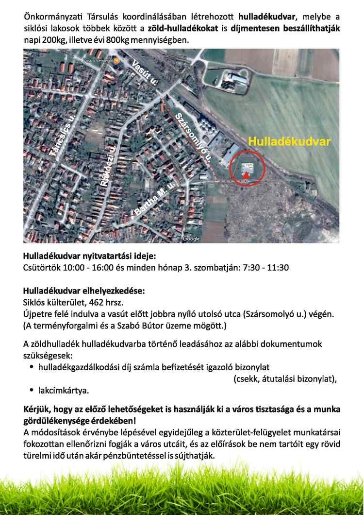 Zöldhulladék szállítás Siklós