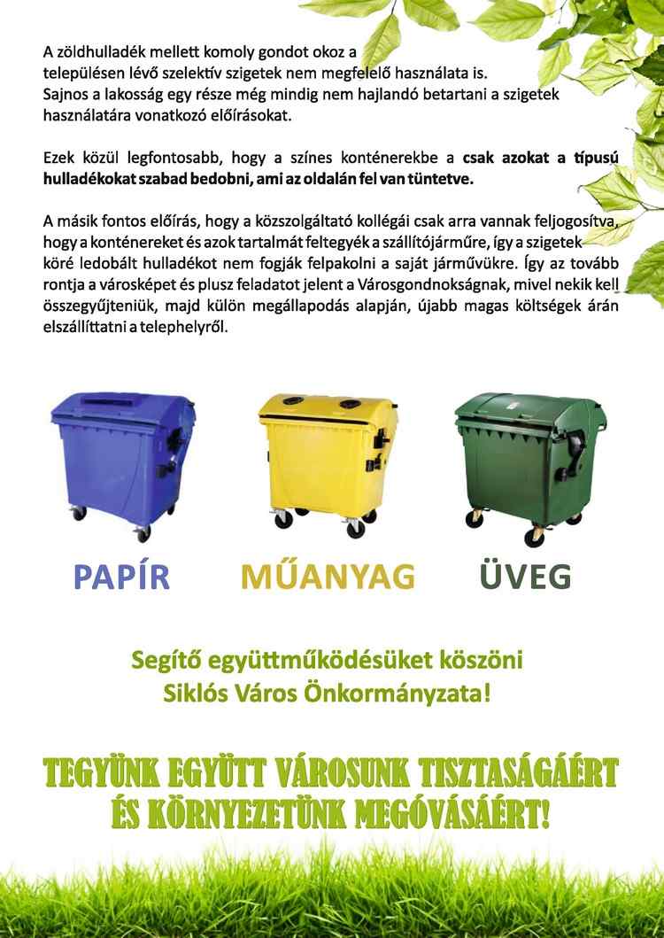 Zöldhulladék szállítás Siklós