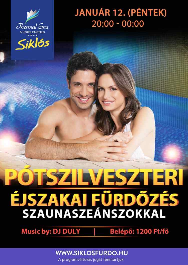 Pótszilveszteri éjszakai fürdőzés