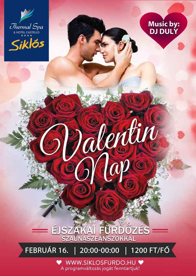 Valentin-nap a siklósi fürdőben