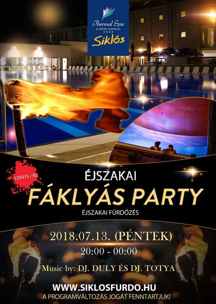 Éjszakai fáklyás party