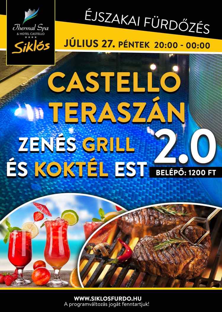Zenés koktél és grill est