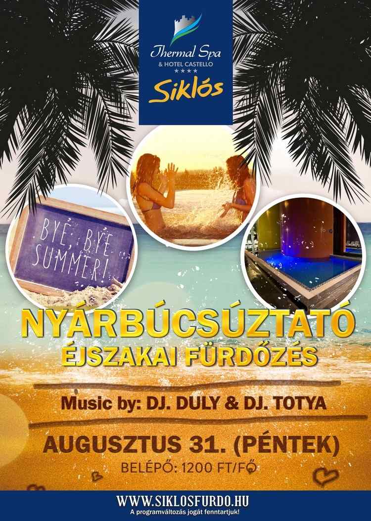 Nyárbúcsúztató éjszakai fürdőzés