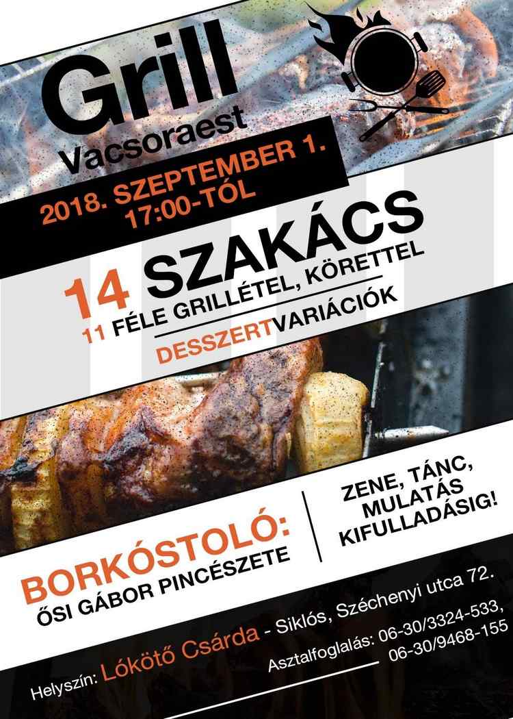 Siklósi program: Grill vacsoraest a siklósi Lókötő csárdában