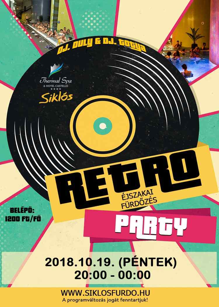 Retro Party a siklósi fürdőben