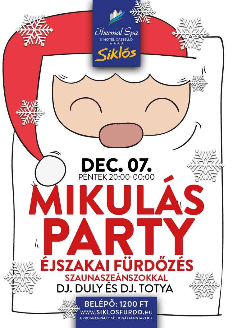 Mikulás Party - éjszakai fürdőzés