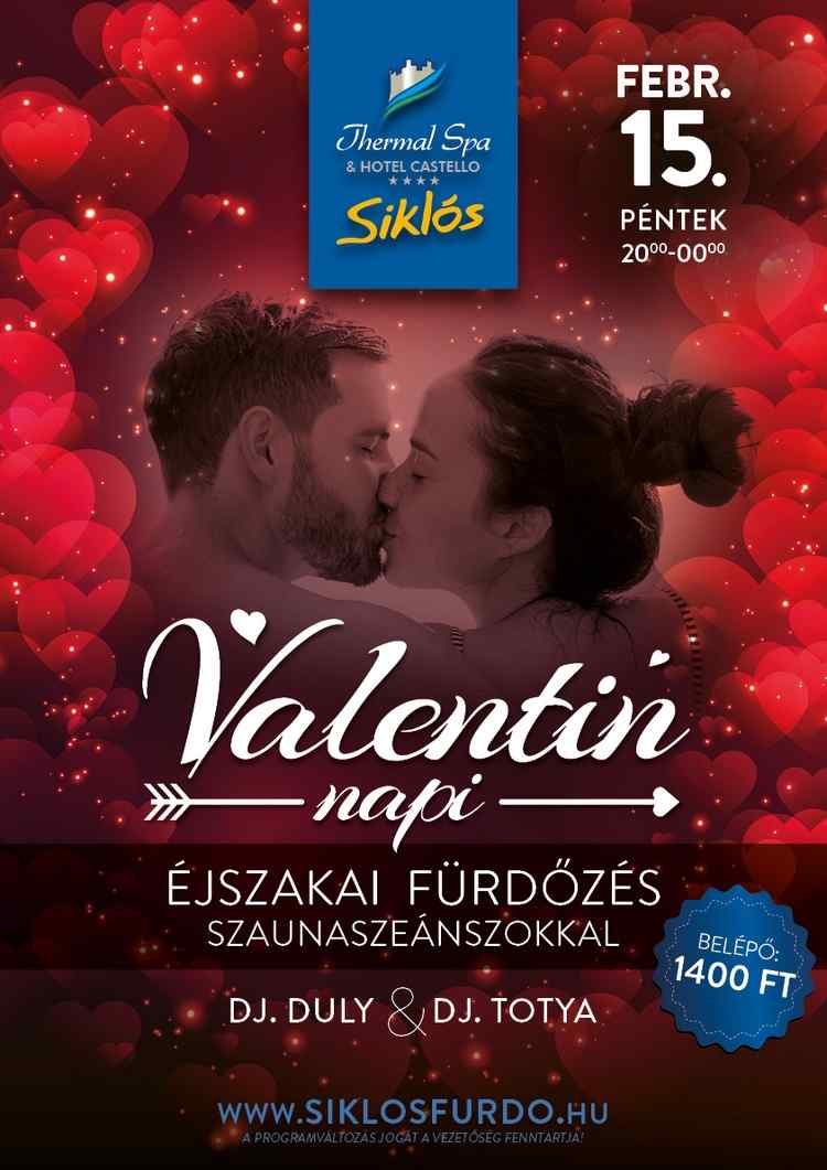 Siklósi program: Valentin-napi éjszakai fürdőzés