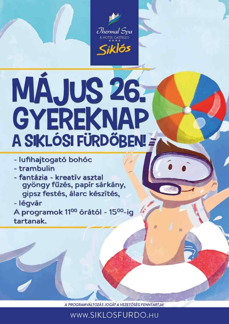 Siklósi program: Gyereknap a siklósi fürdőben