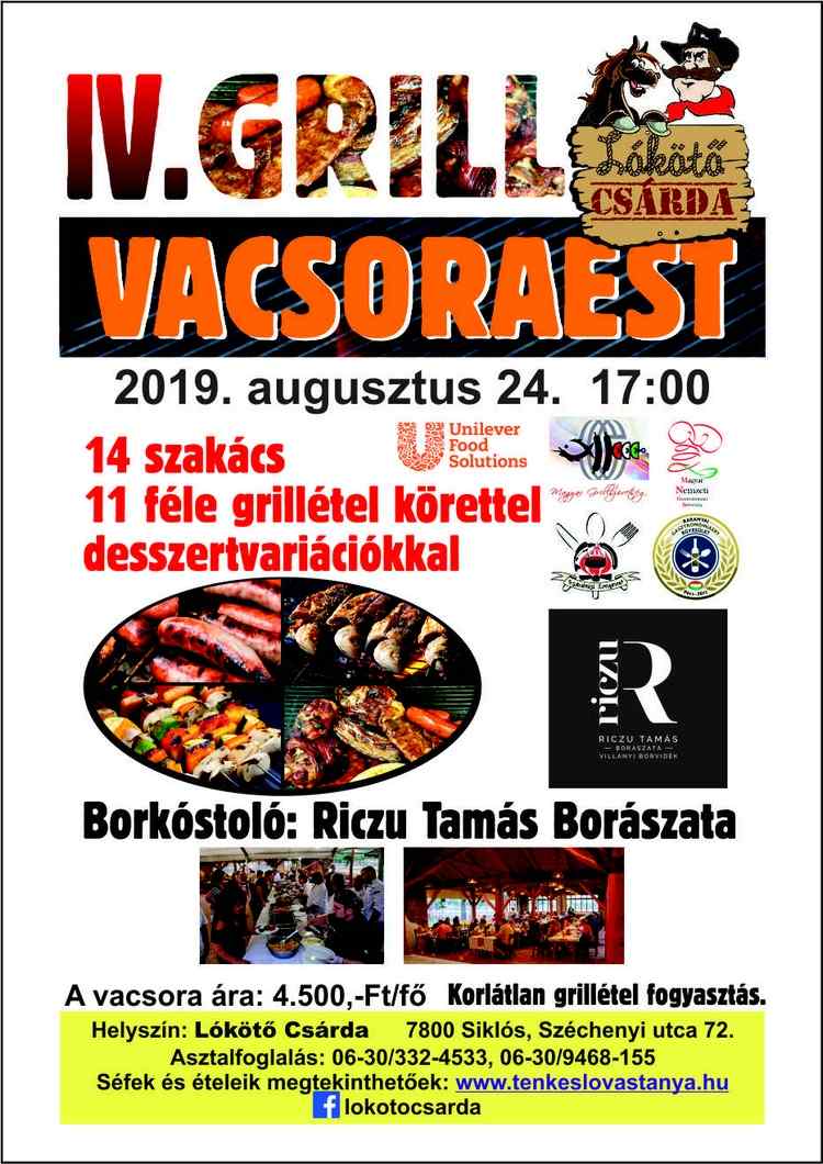 Siklósi program: Grill vacsoraest a Lókötő csárdában