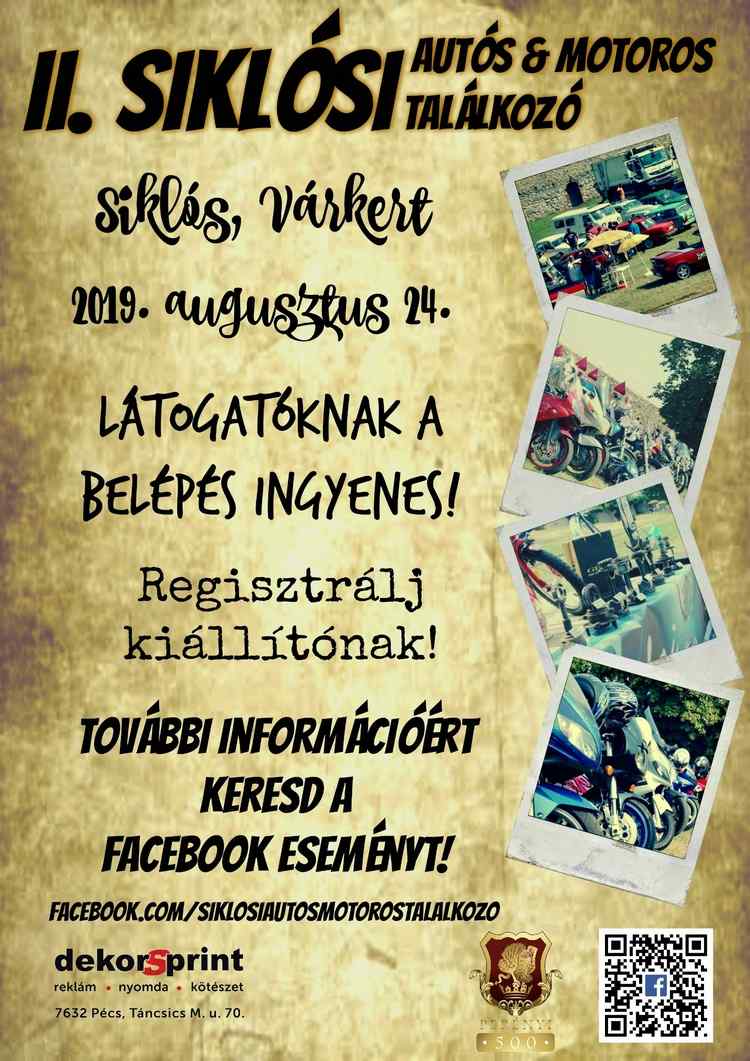 Siklósi program: II. Siklósi autós & motoros találkozó