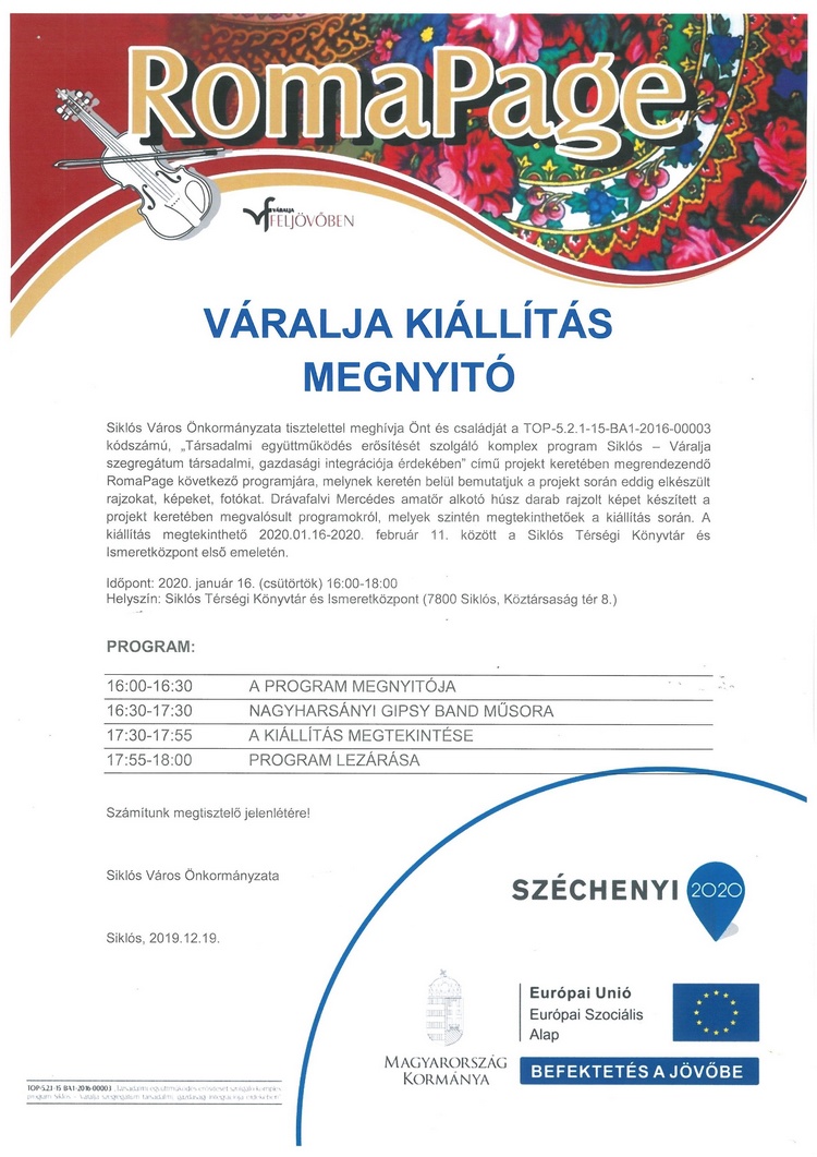Siklósi program: Váralja kiállítás