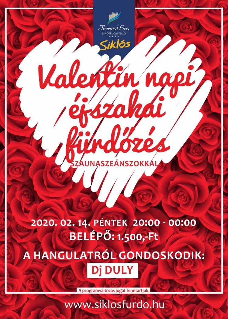 Valentin napi éjszakai fürdőzés