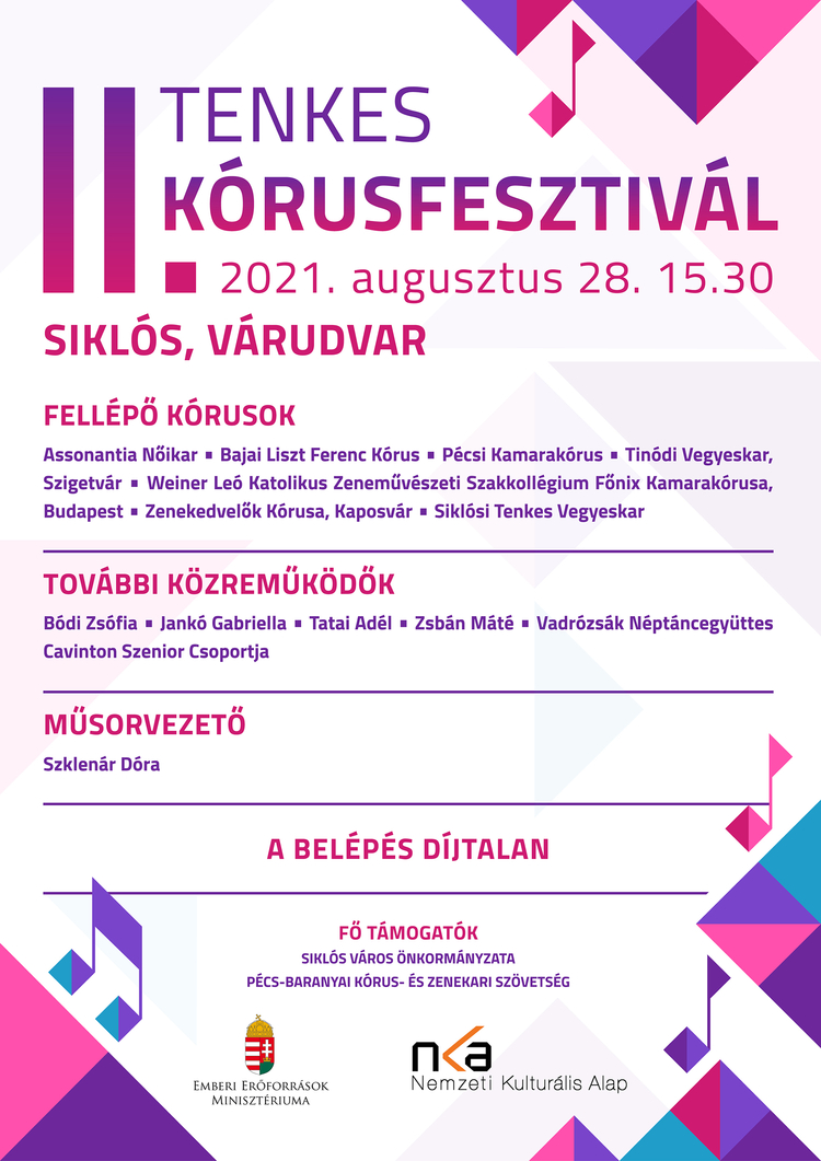 Siklósi program: II. Tenkes Kórusfesztivál a Siklósi Várban